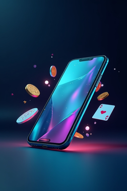 Смартфон с приложением Олимп Казино